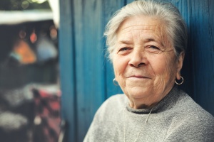lady outside for a senior transportation in virginia