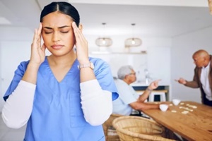 Northern Virginia caregiver with old men